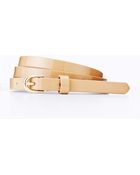 Ann Taylor Perfect Patent Skinny Belt - Lyst