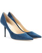 Jimmy Choo Agnes Suede Pumps - Lyst