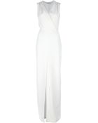 Givenchy Sleeveless V Neck Gown - Lyst