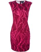 McQ by Alexander McQueen Patterned Mini Dress - Lyst