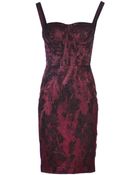Zac Posen Drape Printed Cocktail Dress - Lyst