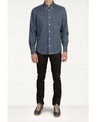 Acne Studios Isherwood Washed Denim Shirt - Lyst
