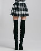 Alice + Olivia Alice Olivia Fizer Boxpleated Plaid Skirt - Lyst