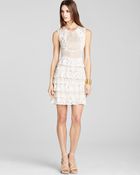 BCBGMAXAZRIA Dress Kayla Lace Tiered - Lyst