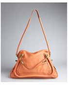 Chloé Suntan Leather Paraty Large Top Handle Bag - Lyst