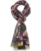 Etro Paisley Scarf - Lyst