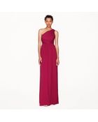J.Crew Kylie Long Dress In Silk Chiffon - Lyst