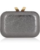 Kotur Margo Crinkle Metallic Box Clutch - Lyst