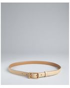 Prada Khaki Saffiano Leather Skinny Belt - Lyst