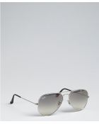 Ray-Ban Silver Metal 'Classic Aviator' Sunglasses - Lyst