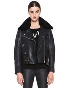 Acne Studios Mape Leather Jacket - Lyst