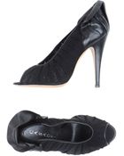 Casadei Closedtoe Slipons - Lyst