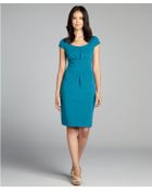 Elie Tahari Ocean Depths Ponte Knit 'Gia' Boatneck Dress - Lyst