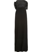 Lanvin Satin-Twill And Crepe Gown - Lyst