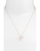 Kwiat Initial Pendant Necklace - Lyst