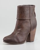 Rag & Bone Classic Newbury Leather Bootie Deep Brown - Lyst