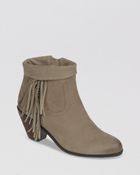 Sam Edelman Booties - Louie Fringe - Lyst