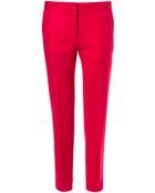 Zara Cropped Trousers - Lyst