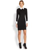 Alice + Olivia Courtnee Slim Combo Dress - Lyst