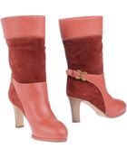 Chloé Ankle Boots - Lyst