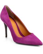 Fendi Suede Pumps - Lyst