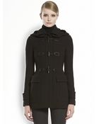 Gucci Wool Nattetoggle Coat - Lyst