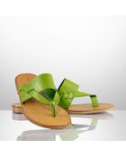 Ralph Lauren Iffingten Ii Vachetta Sandal - Lyst