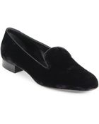Saint Laurent Velvet Smoking Slippers - Lyst