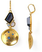 T Tahari Night Sky Concave Circle Drop Earrings - Lyst
