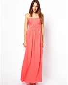By Zoé Strapless Maxi Dress - Lyst