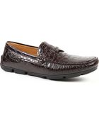 Giorgio Armani Crocodileprint Driver Shoes - Lyst