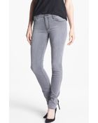 J Brand Rail Mid Rise Skinny Jeans - Lyst