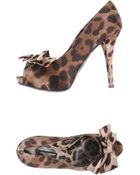 Dolce & Gabbana Courts with Open Toe - Lyst