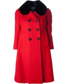 Dolce & Gabbana Double Breasted Coat - Lyst