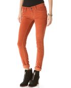 Free People Skinny Corduroy Pants - Lyst