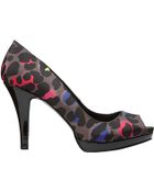 Nine West Danee Peep Toe Pump with Platform - Lyst