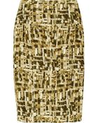 Oscar de la Renta Jacquard Skirt - Lyst