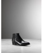 Patrizia Pepe Low Boot In Leather With Studs - Lyst