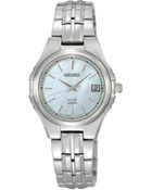Seiko Womens Solar Stainless Steel Bracelet 28mm Sut047 - Lyst
