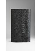 Burberry London London Leather Key Case - Lyst