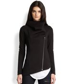 Helmut Lang Helmut Villous Asymmetrical Sweatshirt - Lyst