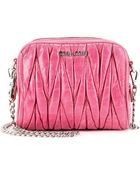 Miu Miu Matelassé Leather Shoulder Bag - Lyst