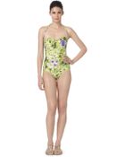 Oscar de la Renta One Piece Floral Swimsuit - Lyst