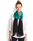 Roberto Cavalli Dafny Print Silk Scarf - Lyst