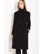 Burberry Belted Wool Cashmere Coat - Lyst