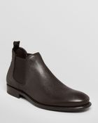 Ferragamo Santo Pebbled Leather Chelsea Boots - Lyst