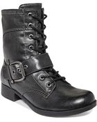 G By Guess G By Guess Boots Bleeker Combat Booties - Lyst