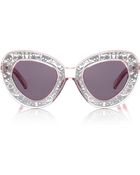 Karen Walker Clear Pink Intergalactic Sunglasses - Lyst