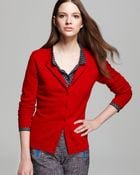 C By Bloomingdale's Cashmere Crewneck Cardigan - Lyst