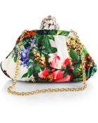 Dolce & Gabbana Floral Brocade Clutch - Lyst